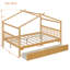 House Bed with Drawers & Wooden Frame-125376349