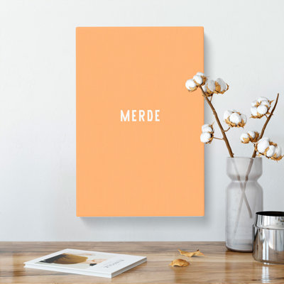 Merde - Wrapped Canvas Print
