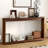 Modern Corrugated Texture Storage Table For Entranceways – Elegant Narrow Wooden Console Sofa Table For Hallways And Front Doors-1377965428