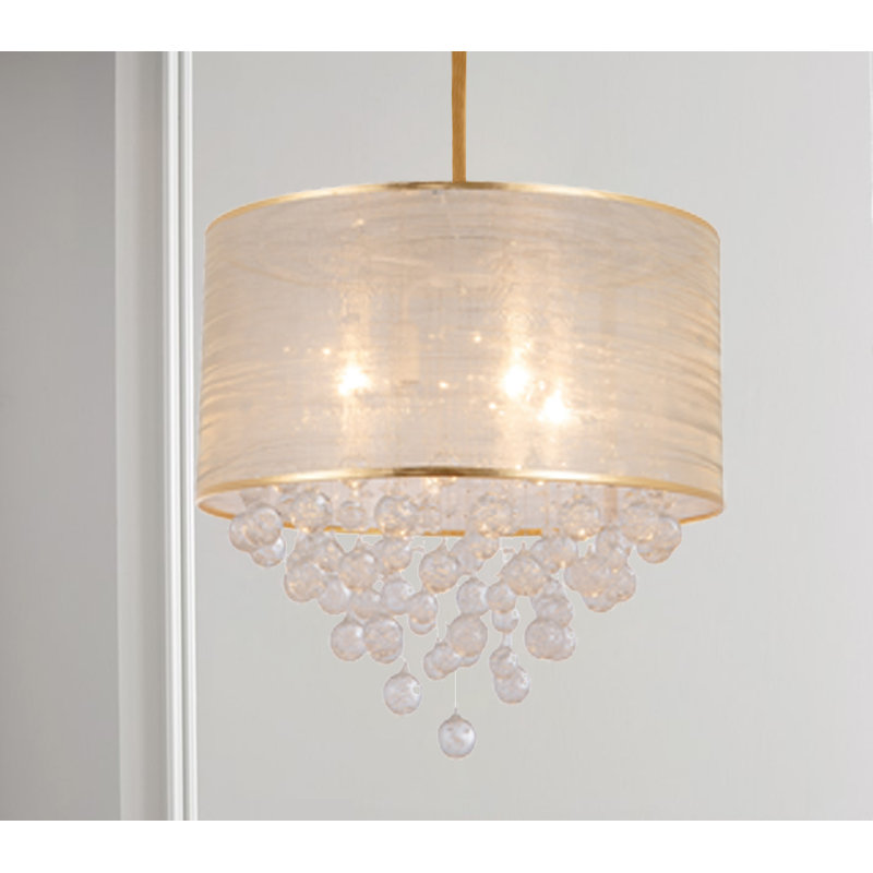 Tambour à 4 lumières Navasota avec accent Crytal
