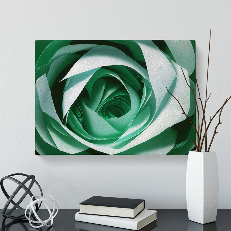 Glorious Rose Flower - Wrapped Canvas, 35cm H x 50cm W x 3cm D