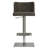 Tuller Swivel Upholstered Faux Leather Adjustable Height Counter Stool with Stainless Steel Frame