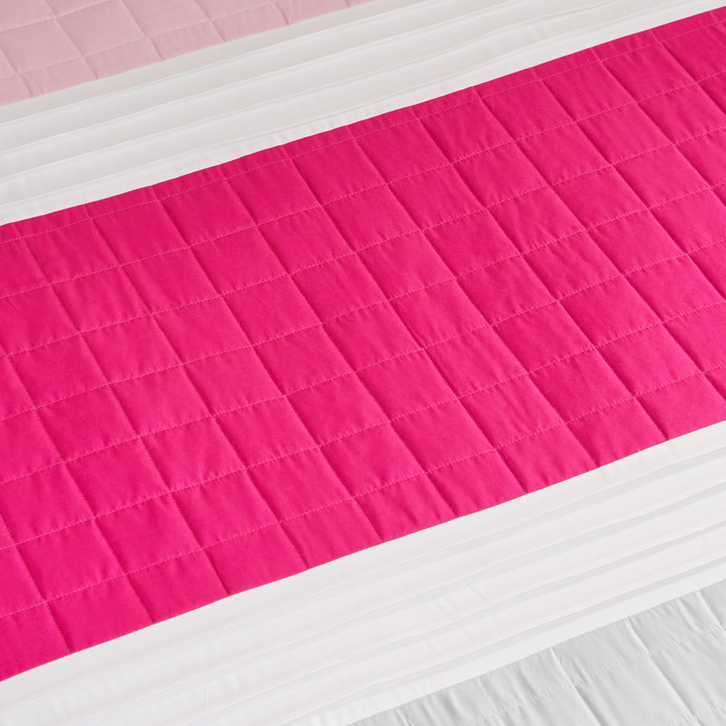 Juicy Couture Color Blocked Designer Bedding Sets, Queen Comforter + 4 Additional Pieces
