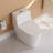 DeerValley Prism Dual-Flush Elongated One-Piece Toilet with Glazed Surface Lower Water Tank for Space Saving (Seat Included)-118612916-94830784