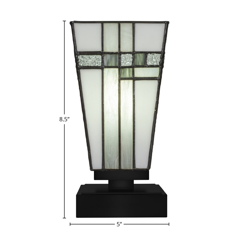 Lampe d'appoint Aneka, Noir mat