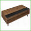 Noyer & amp; Table basse à plateau relevable noir - Centre de table élégant avec rangement polyvalent