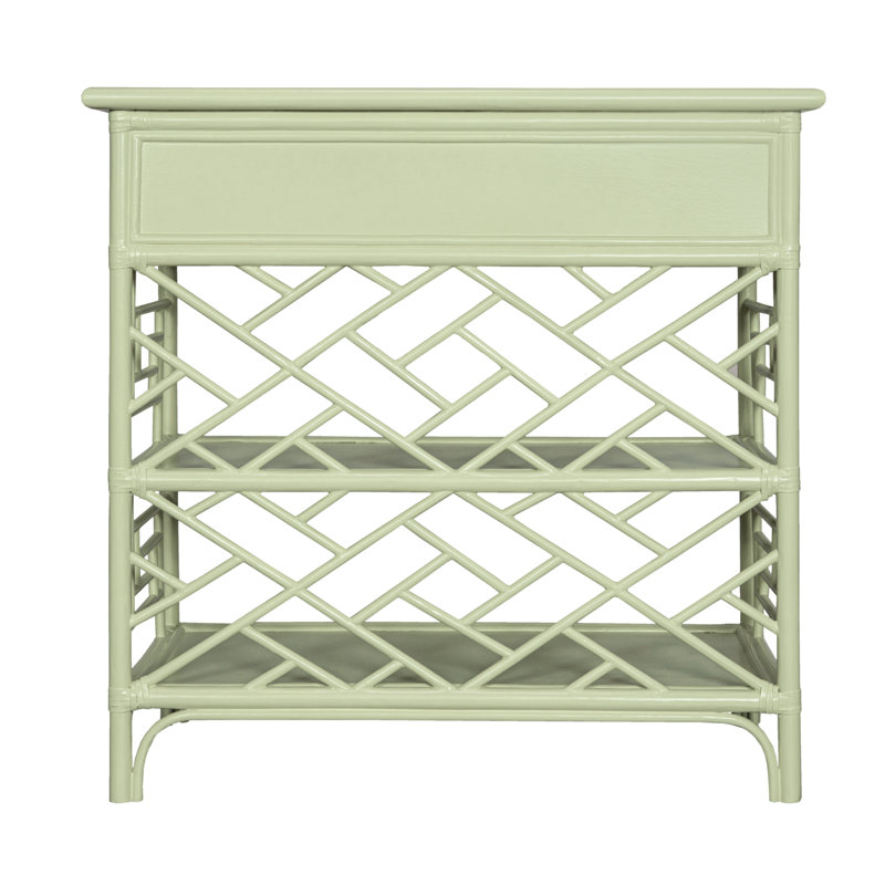 Chippendale End Table, Celery Green