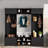 4-in-1 Modern Hall Tree With Shoe Storage, Cubbies, Coat Hooks And Adjustable Shelves-1905591319