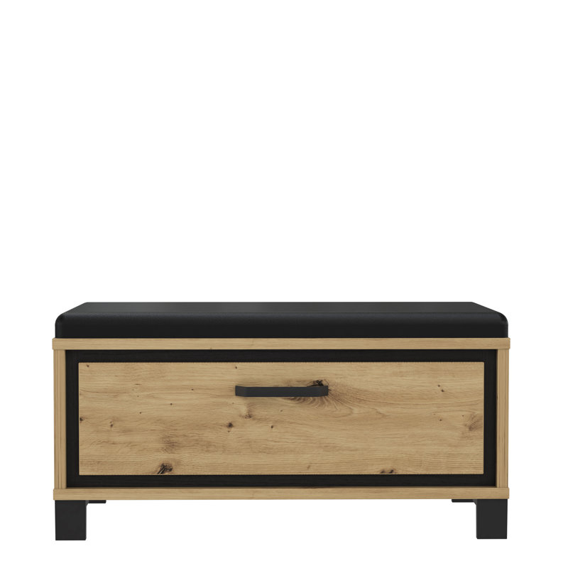 Crespin Faux Leather Upholstered Storage Bench