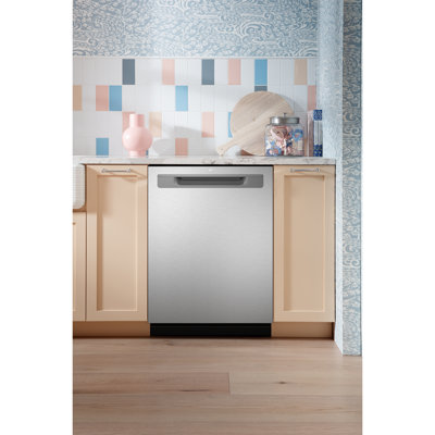 GE Appliances 24" 45 Decibel ENERGY STAR Certified Built-in Top Control Dishwasher with Adjustable Rack and Tall Tub
