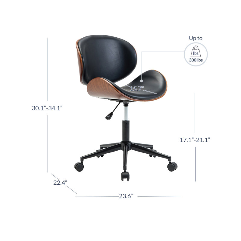 Fauteuil de direction Jacub, Noir, Noir