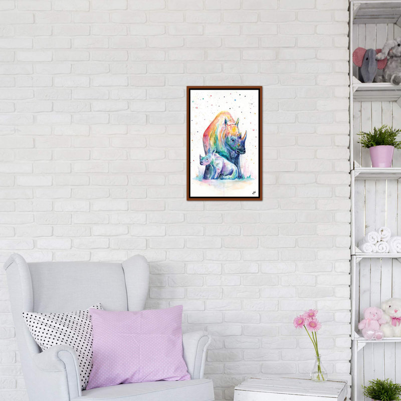 Abri sur toile, Toile classique avec cadre brun, H 26 po x l 18 po x 1,5 po