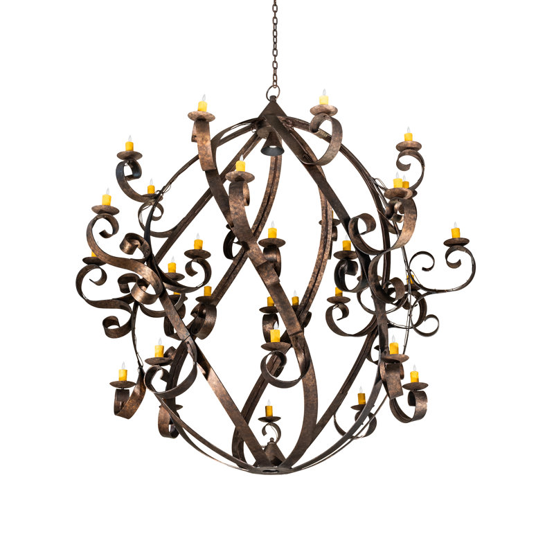 Caliope 34 - Light Dimmable Globe Chandelier