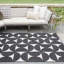 Tapis noir / blanc à motif géométrique Patoma-63061155