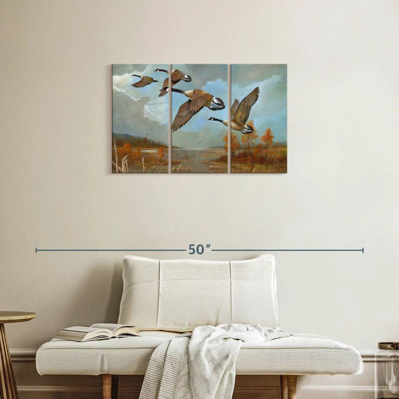 Brampt Canadian Geese, 20" H x 33" W