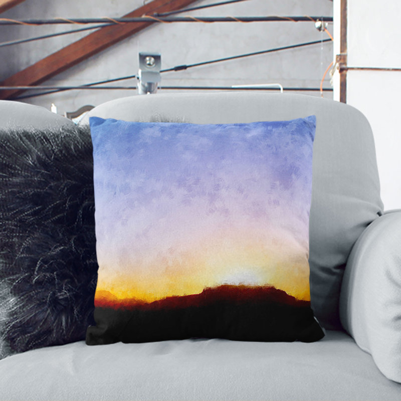 Abstract Square Cushion, 40cm H x 40cm W x 15cm D, White