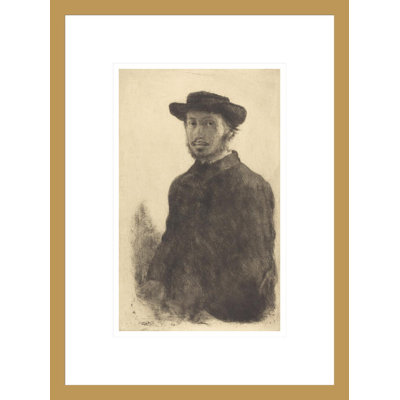 Autoportrait (Edgar Degas par lui-même) par Edgar Degas, impression giclée encadrée
