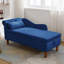 Chaise longue luxueuse avec rangement et coussin, fauteuil rembourré moderne rembourré pour la chambre à coucher et le salon-92652613