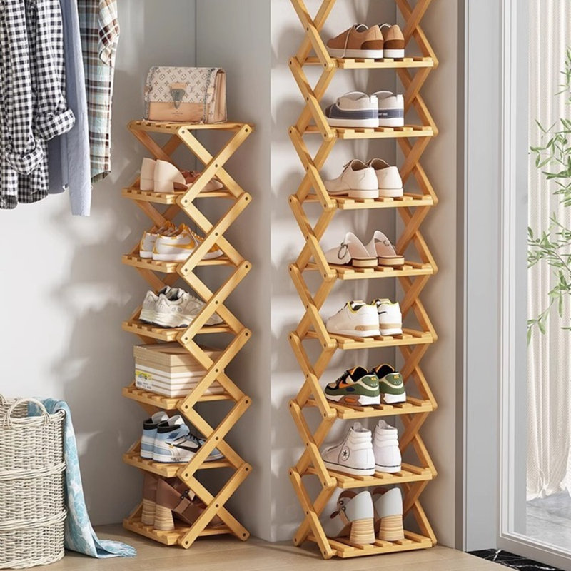 Étagère à chaussures sans installation, petite porte étroite, étagère de rangement multicouche pour la maison, armoire à chaussures pliante pour dortoir simple, 2024 New Hot Style