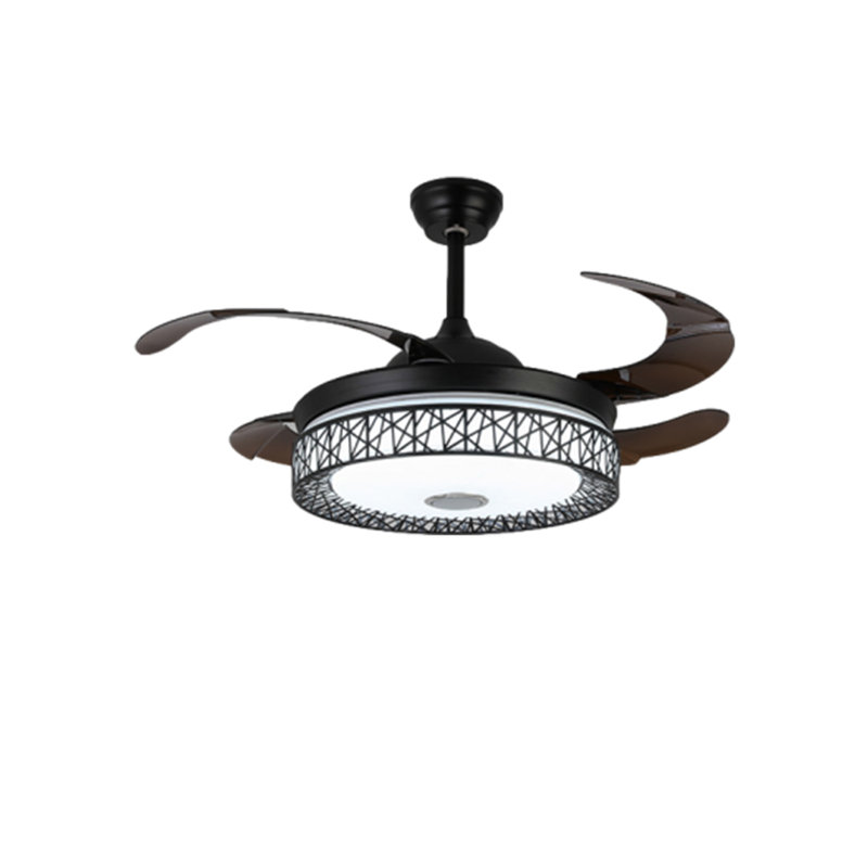 43" Ekain 3 - Blade LED Smart Retractable Blades Ceiling Fan with Remote Control and Light Kit Included