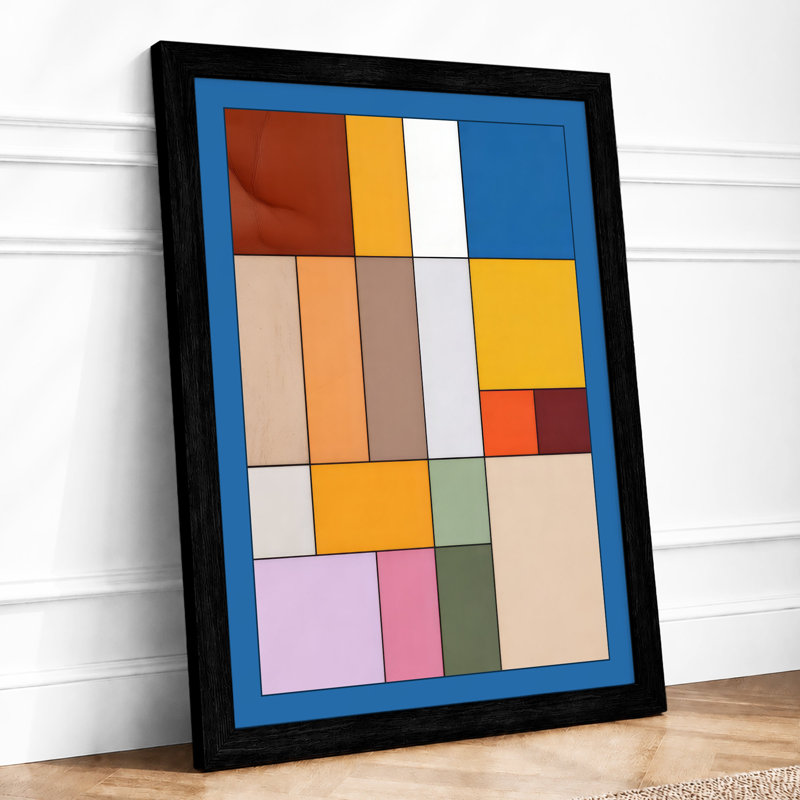 Colour Fields Geometric - Print, Black, A3 - 42.0 x 29.7 cm