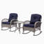 Chaise berçante en acier