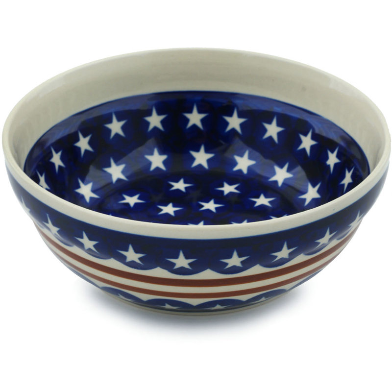 Polish Pottery Stoneware 19 oz Salad Bowl