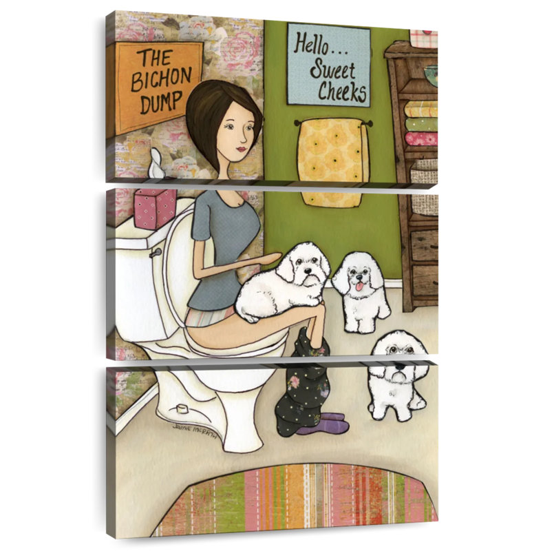 Brampt The Bichon Dump, 38" H x 24" W