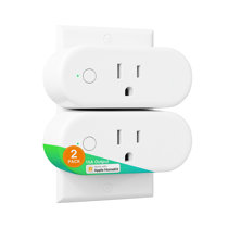 Outdoor Smart Plug Waterproof 2.4ghz Wifi 2 Outlet Switch For Tuya 15a Us  Plug Ac110240v