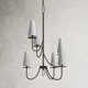 Walling 6 Light Metal Dimmable Tiered Chandelier