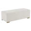 White Long , Low - Saturation Colour Scheme, American Decor, Comfortable Seating, Stable Tripod Base Rectangular Footstool, Humanized Size, Silent Base, Soft Upholstery, Changing Shoes And Resting