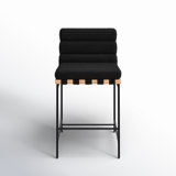 Eila Channel Tufted Boucle Counter Stool