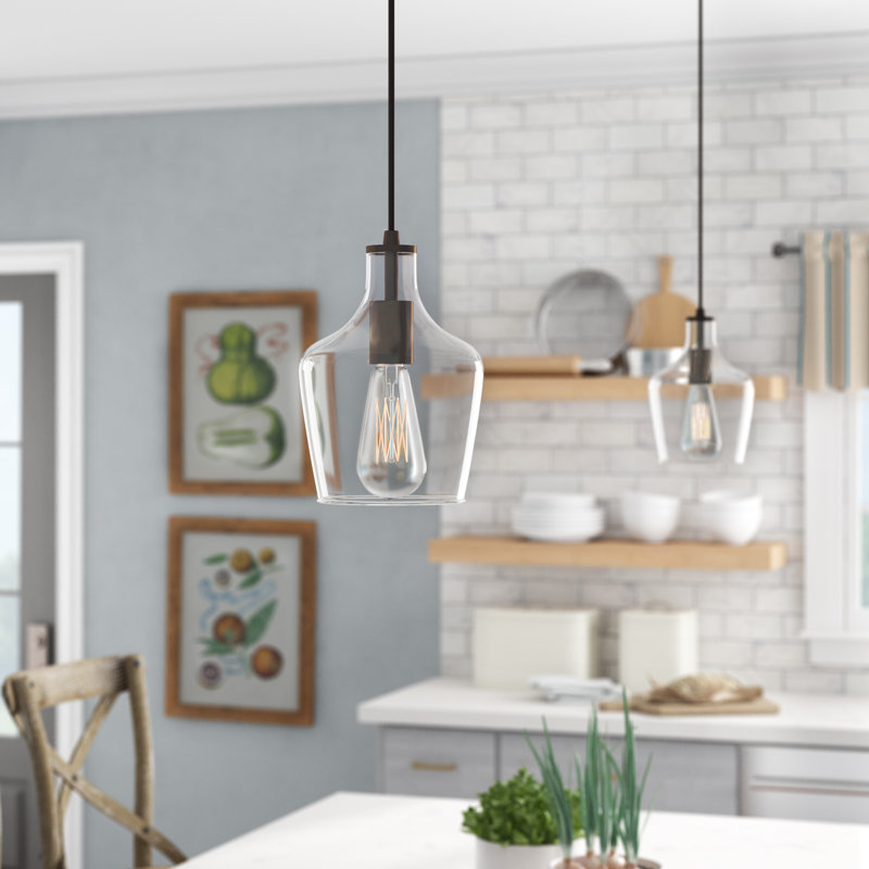 Luminaire suspendu bocal simple à 1 lumière Dalton