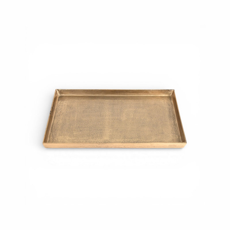Plateau de repose-pieds en fonte d'aluminium, Brun, H 1,5 po x l 18 po x P 14,25 po