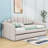 Twin Upholstered Daybed with USB Charging Ports and Trundle-798700813-798700812
