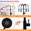 Robinet de cuisine automatique sans contact - Smart, mains, noir, remplissage en céramique, laiton, modèle chic Smart Touchless, look tendance-130830548