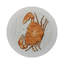 Zodiac Cancer Vegan Leather Round Pebble Placemat-542854912