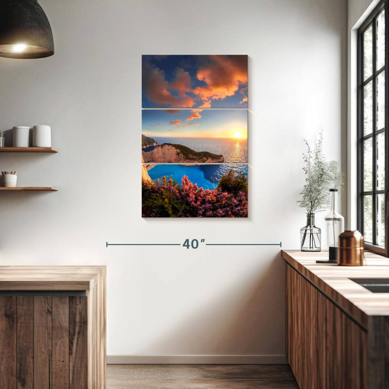 Fleurs de l'île de Zante, H 38 po x l 24 po
