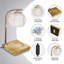Lampe chauffante à bougie avec minuterie, réglable en hauteur, électrique (réglable)