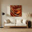 Paysage abstrait, art mural en métal brun 14-1418007912