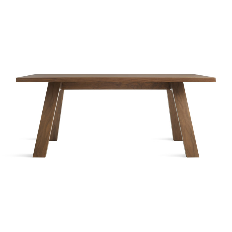 A Walk In The Park Solid Wood Dining Table, Walnut, 38" W x 90" L