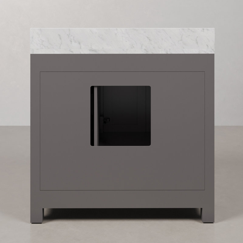 Steve 36'' W Single Vanity, Cashmere Grey