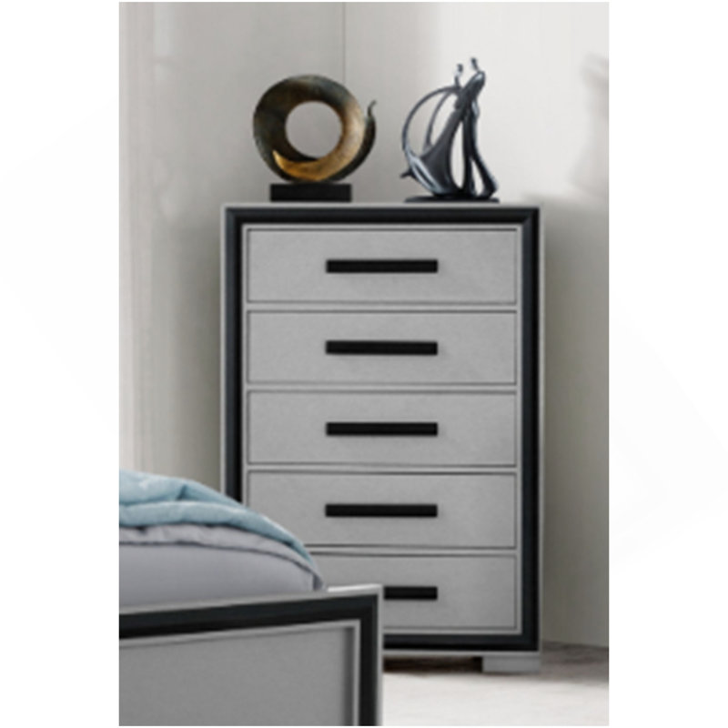 Adelaide Grey Black Chest