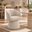 Fauteuil demi-tonneau pivotant en chenille de 24,4 po Kyo -90695418