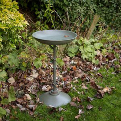 Foxburg Metal Single Tier Birdbath