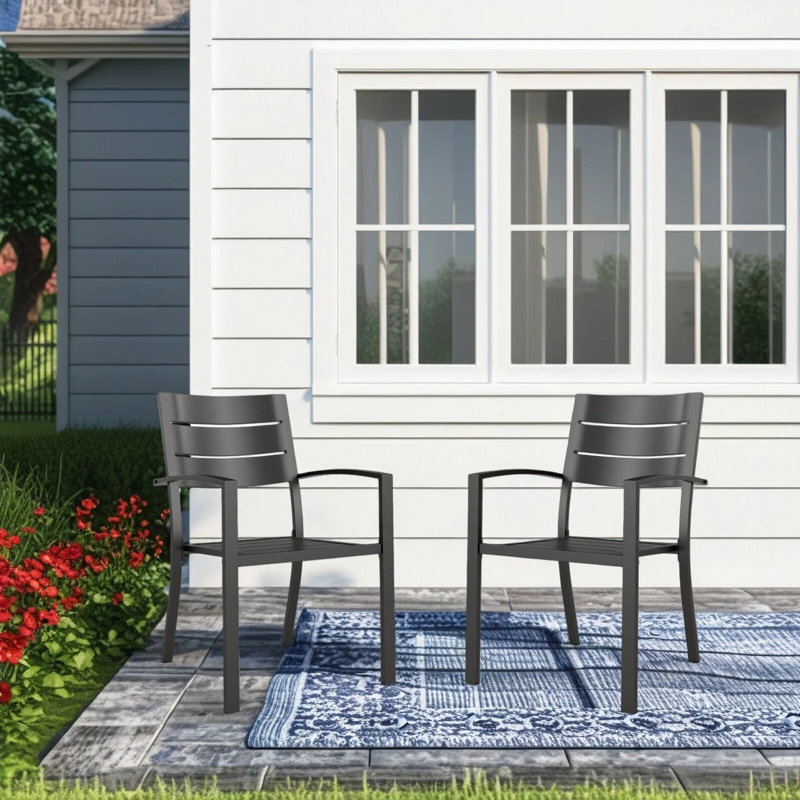 Stackable Outdoor Patio Dining Armchair