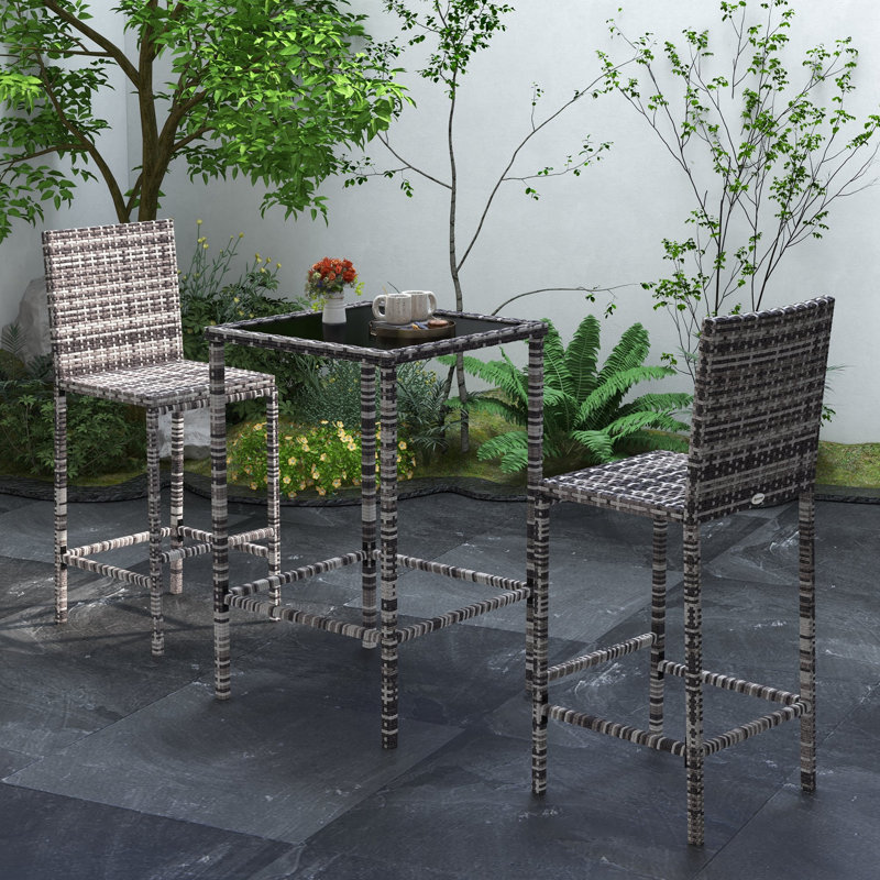 Wicker Bar Set