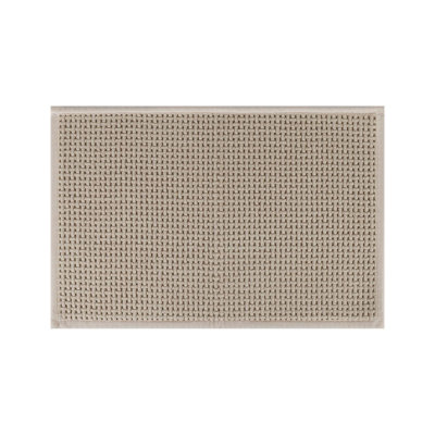 Tapis de bain chenille BM01-KI 40,6 cm x 61 cm, kaki, ultra-doux et antidérapant