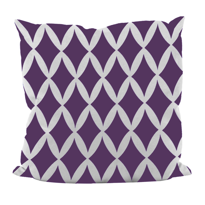 Geometric Reversible Throw Pillow, Lemon, 18" x 18"