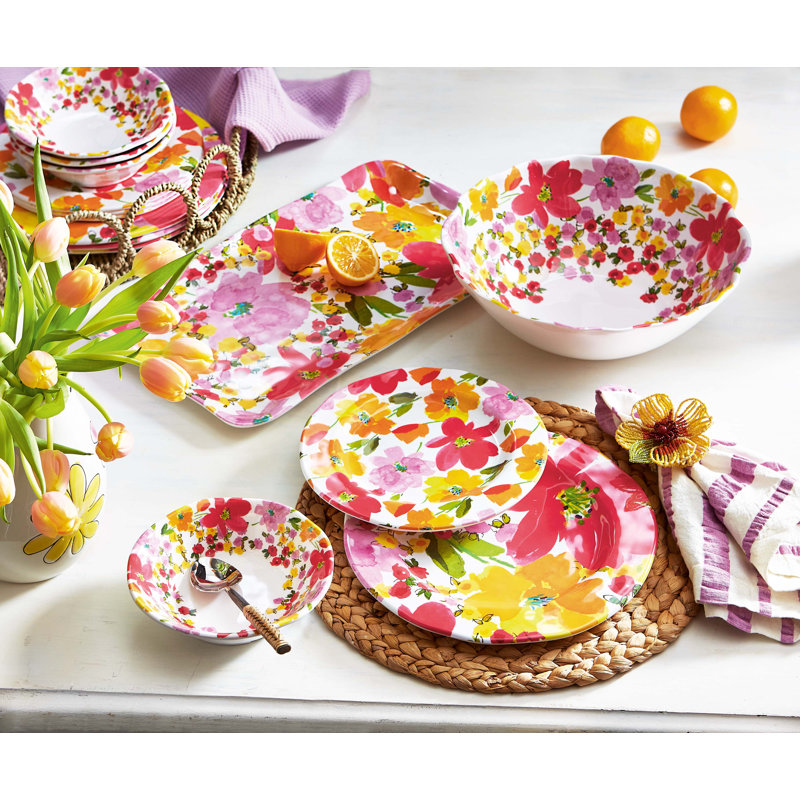 Dîner floral Mel printemps printemps S / 4